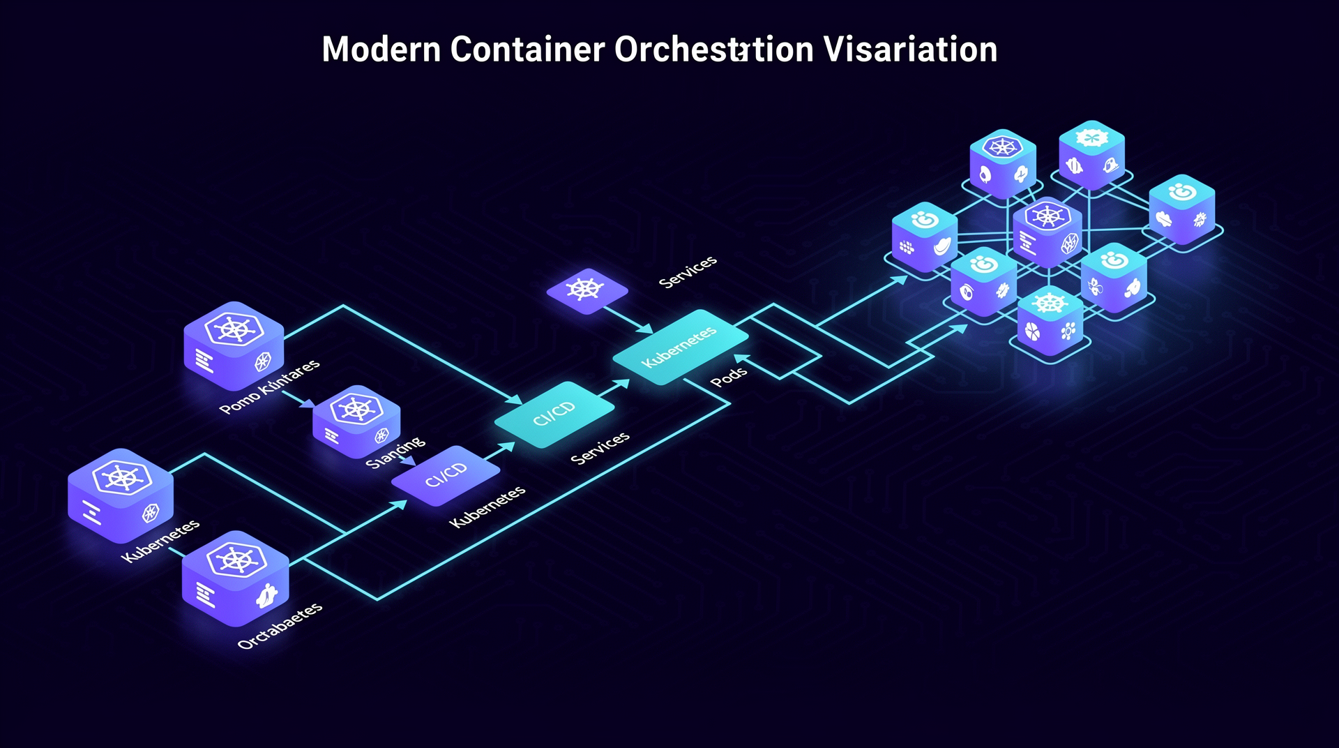 Container orchestration visualization